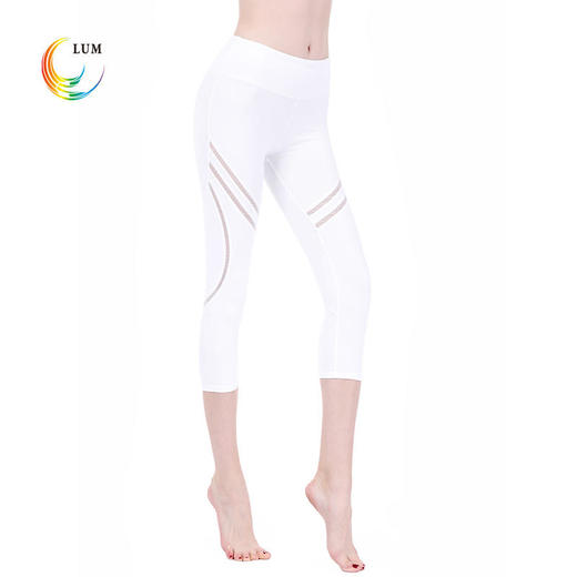 LUM79201露檬拼网瑜伽七分裤 商品图1