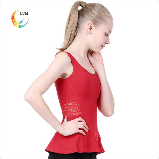 【清仓】LIM29017露檬热销小裙摆瑜伽背心 商品图3