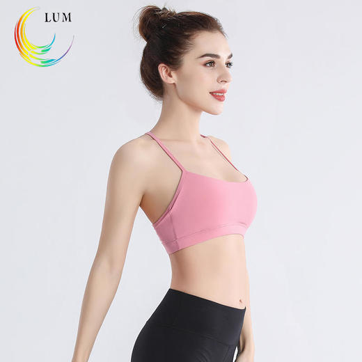 露檬瑜伽裸感系列瑜伽BRA（含胸垫）LUM19108 商品图4