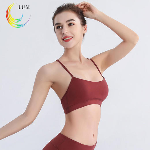 露檬瑜伽裸感系列瑜伽BRA（含胸垫）LUM19108 商品图2