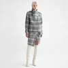 贴兜围巾格纹夹克 商品缩略图0