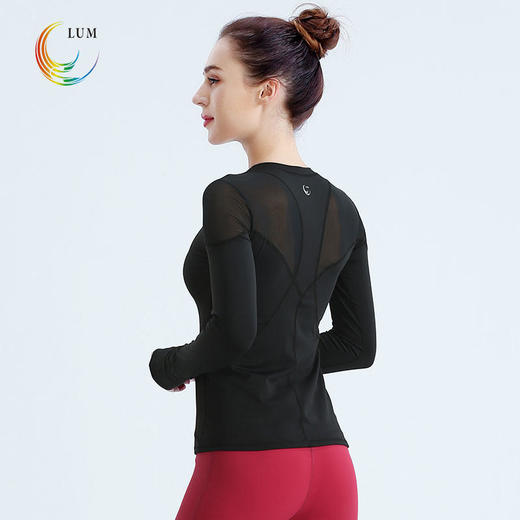 露檬瑜伽新款裸感系列瑜伽长袖LUM39106（轻薄含胸垫） 商品图1