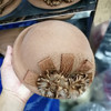 BL-秋冬季帽子女韩版潮贝雷帽英伦花朵发箍卷边空姐帽 商品缩略图4