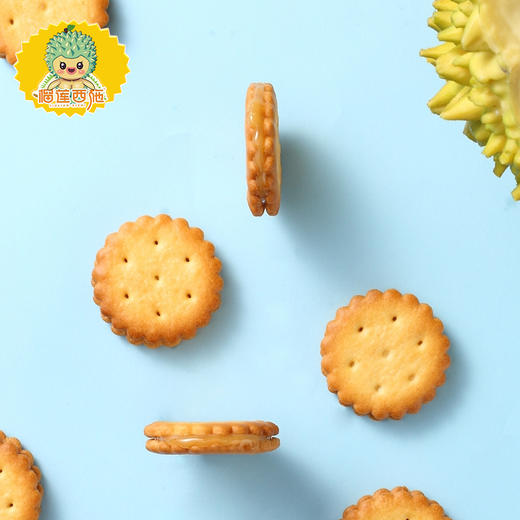 榴莲味麦芽饼夹心饼干 商品图2