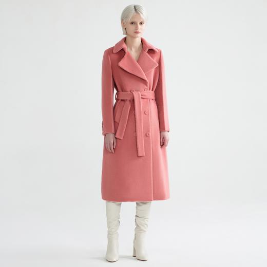 双排扣系腰带长大衣 商品图0