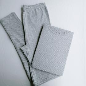 WD020女式竹炭纤维圆领套装