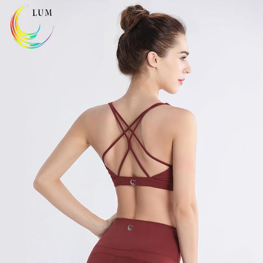露檬瑜伽裸感系列瑜伽BRA（含胸垫）LUM19120 商品图1