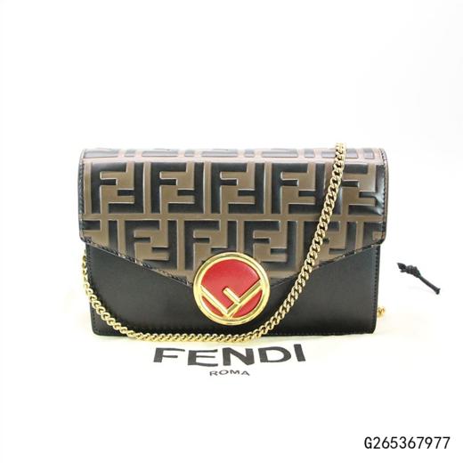 【二手9新】fendi芬迪f环标老花款信封包袋 - 聚奢网奢侈品商城