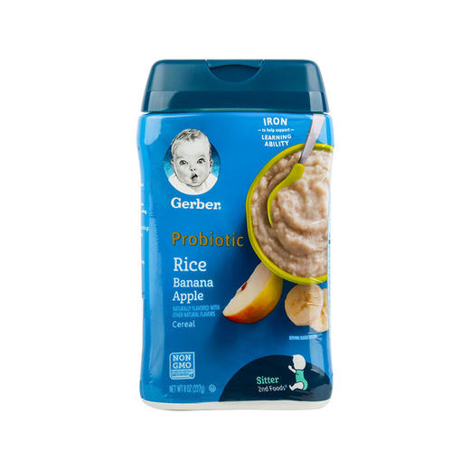 嘉宝益生菌苹果香蕉大米米粉227克（新） 商品图0