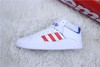 【真标 三叶草板鞋系列】阿迪达斯/Adidas 阿迪高帮板鞋 白红蓝 商品缩略图0
