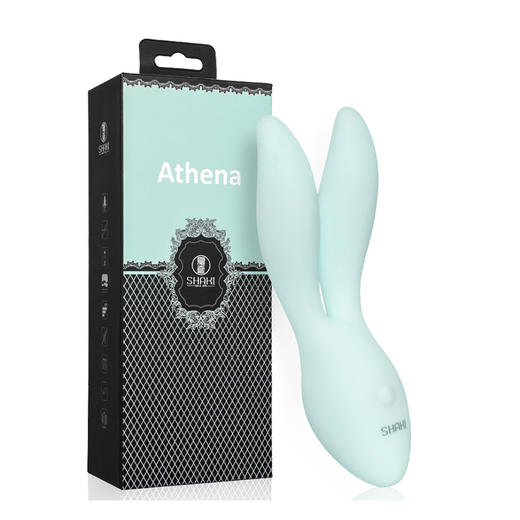 SHAKI 夏奇 女用震动棒 雅典娜双头振动棒静音防水高频充电情趣AV棒 商品图3