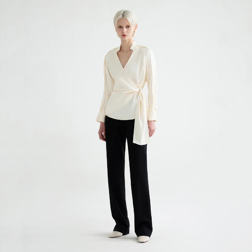 侧腰系带衬衫 商品图0