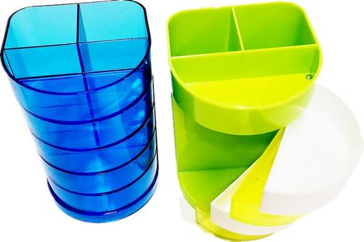 富强904多功能笔筒笔座笔插笔桶多色混出 商品图5