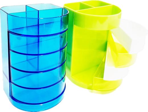 富强904多功能笔筒笔座笔插笔桶多色混出 商品图2