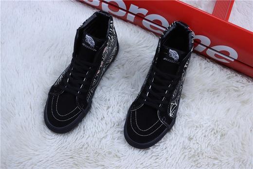 VANS 万斯高帮板鞋 黑红 商品图1