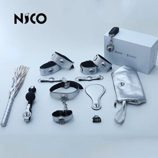 SHAKI 夏奇 确认过眼神•机器玩偶冷面惩戒禁锢SM套装 联名 银 商品图4