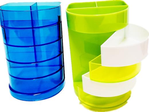 富强904多功能笔筒笔座笔插笔桶多色混出 商品图0