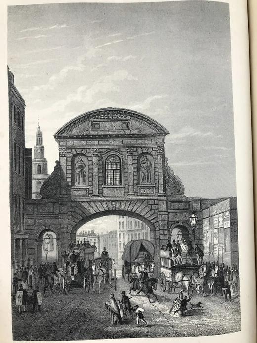 约1878年 伦敦历史风物志（全6卷） 约1200幅版画插图 真皮精装16开 商品图10