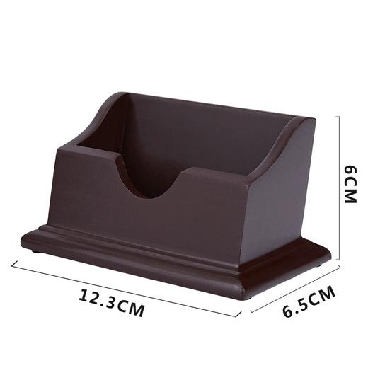 汇星1008高档仿木名片座 单层名片架 名片座台式 名片夹 名片盒 商品图2