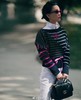 点此购买 香奈儿女款条纹撞色羊毛针织衫 十一162644 商品缩略图2