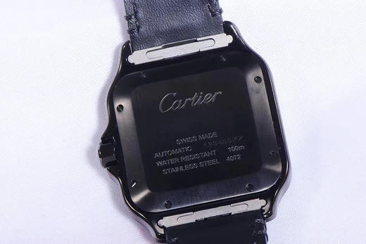 V6卡di亚山度士WSSA0039腕表，ADLC碳镀层，皮表带，密底，自动机械机芯，男士腕表 商品图3