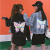 ★韩版女士牛仔外套夜光蝴蝶款 商品缩略图2