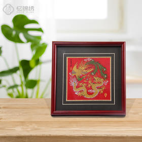 蜀锦画框-龙凤呈祥