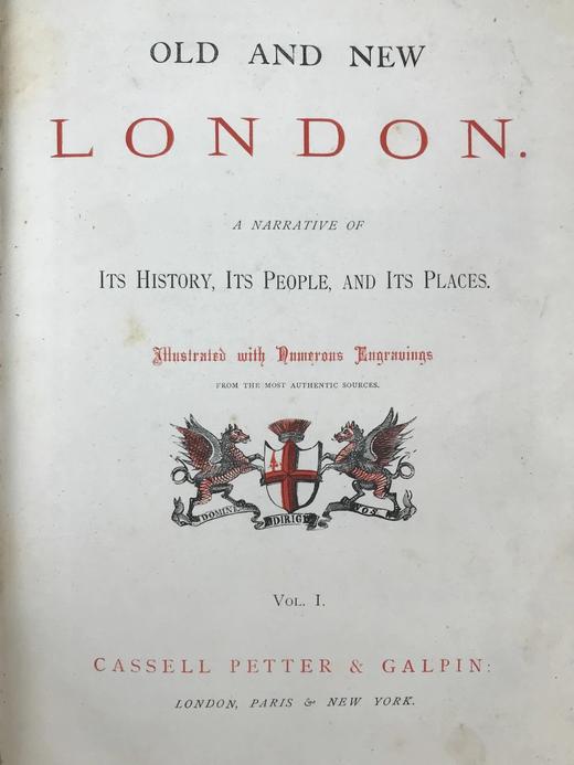 约1878年 伦敦历史风物志（全6卷） 约1200幅版画插图 真皮精装16开 商品图3