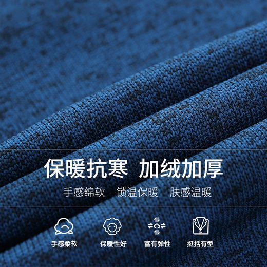 【Q】【新款】大码毛衣加绒保暖休闲加肥加大假两件打底衫大号针织衫男 商品图4