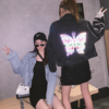 ★韩版女士牛仔外套夜光蝴蝶款 商品缩略图0