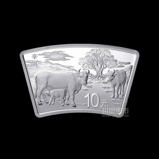 2021牛年扇形本色金银套币 商品图5