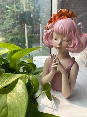 发梢上的花魁鱼/朝霞粉/S