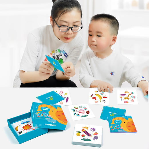 【观察力对对碰卡片桌游】芙蓉天使54张卡片套装，锻炼反应力能力与表达能力，在游戏中迅速认知事情，增强辨知能力 商品图1