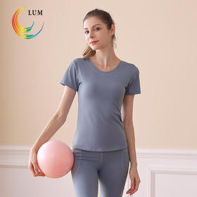 LUM39667露檬2020秋季新品瑜伽短袖