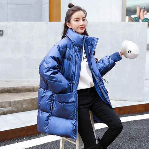 上海旗袍厂FF-172特大码胖mm加肥加大300斤女装加厚宽松版显瘦立领羽绒服冬172 商品图6