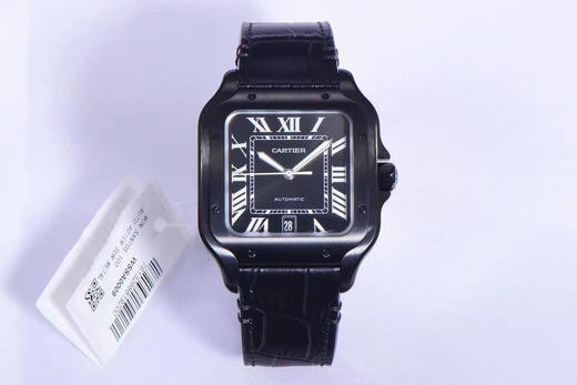 V6卡di亚山度士WSSA0039腕表，ADLC碳镀层，皮表带，密底，自动机械机芯，男士腕表 商品图1