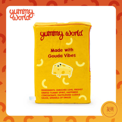 Kidrobot 美味世界 毛绒抱枕 起司通心面 Yummy World Matty Mac & Cheese 商品图2