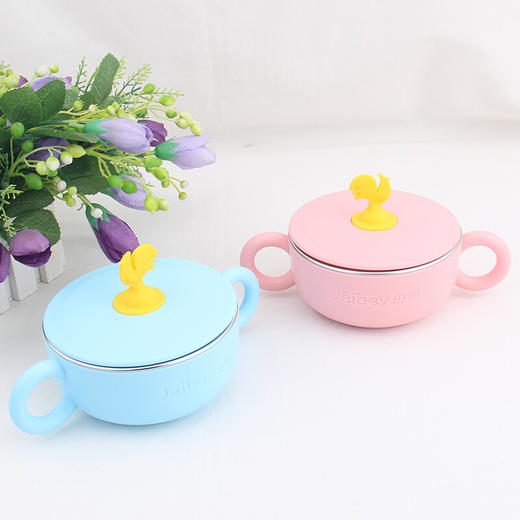 杰贝儿童不锈钢密封保鲜碗5788# 商品图0