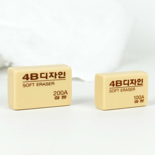 南韩橡皮4B橡皮100A/200A橡皮擦美术橡皮橡皮擦橡皮学生文具30个/盒 商品图3