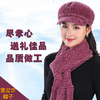 JXG-帽子女韩版冬季加厚鸭舌帽围巾套装中老年女士妈妈帽保暖八角帽 商品缩略图3