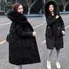 上海旗袍厂FF-168特大码女装胖妞肥婆胖mm200斤240斤中长款貉子毛领羽绒服168 商品缩略图1