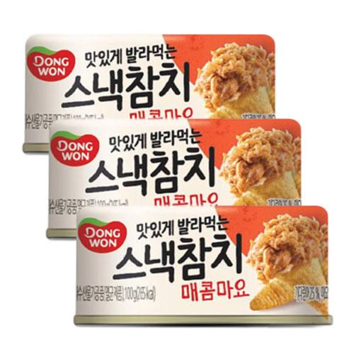 [묶음]동원 스낵참치 매콤마요100g*3 商品图0