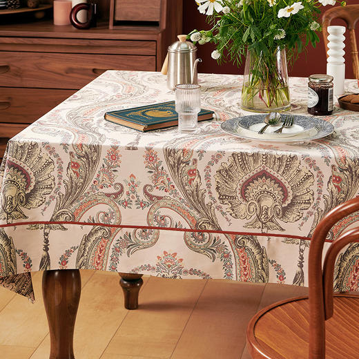 餐桌布艺欧式桌布全棉长方形家用桌布 商品图2