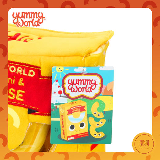 Kidrobot 美味世界 毛绒抱枕 起司通心面 Yummy World Matty Mac & Cheese 商品图6