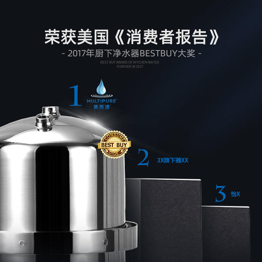 美国MULTIPURE/美而浦高级净水器除病毒细菌直饮净水机房车净水器【水机】 商品图3