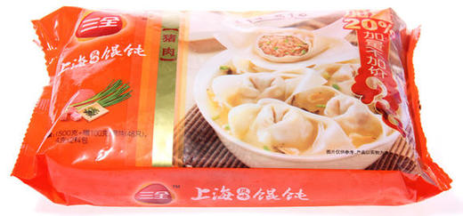 三全猪肉馄饨500G/袋   批 商品图0