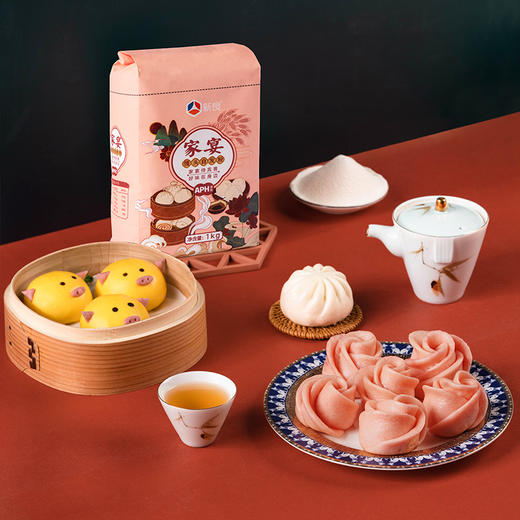 新良家宴自发粉包子粉1kg 商品图1