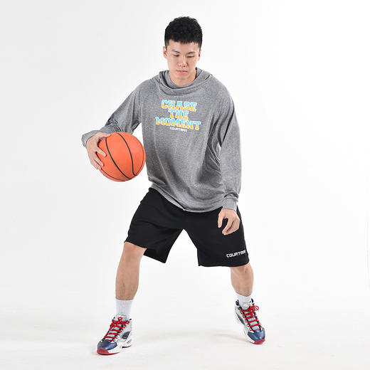 野球帝连帽投篮服长袖t恤男速干美式ncaa篮球训练服cba运动宽松