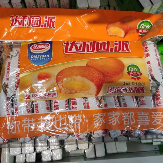 达利园派蛋黄味注心蛋类芯饼500克 商品图0