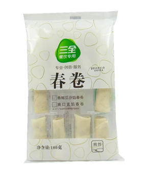 三全素馅春卷216g/袋  批